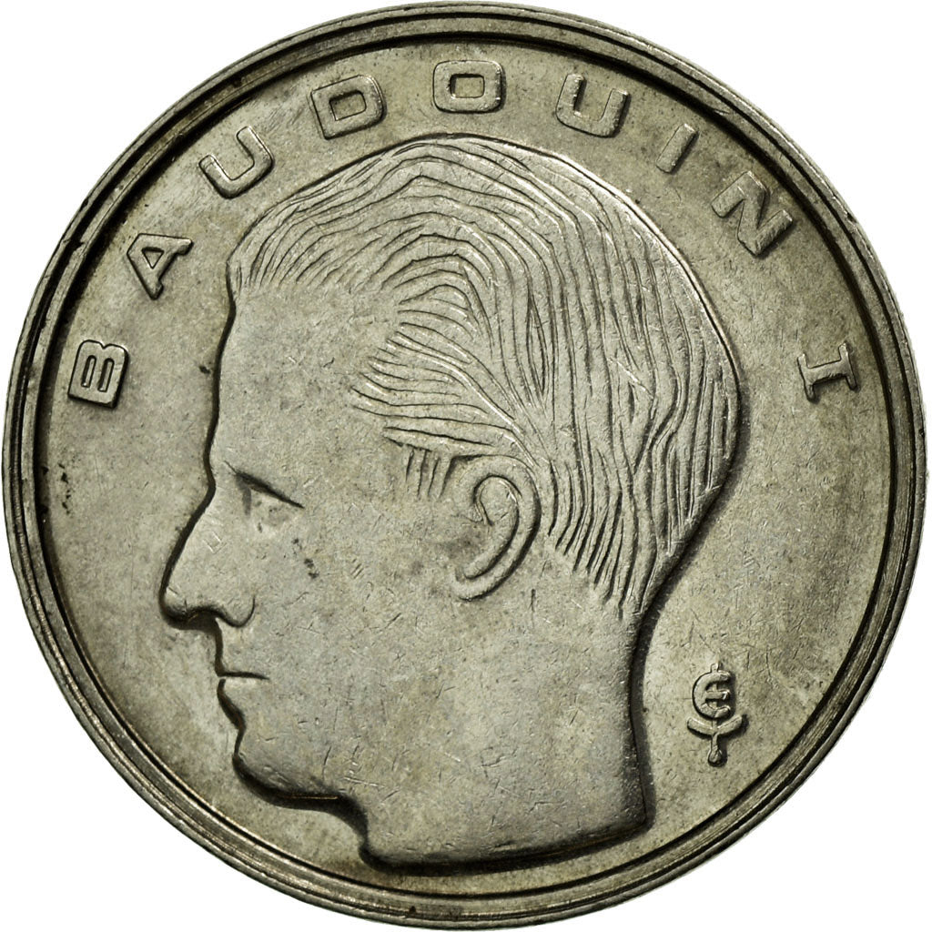 Moneta, Belgio, Franc, 1989, BB+, Ferro placcato nichel, KM:170