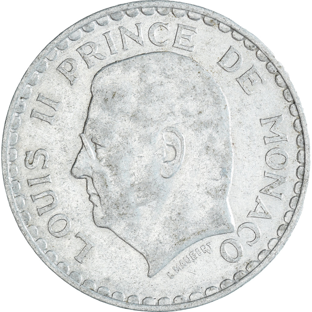 Monnaie, Monaco, 5 Francs, 1945