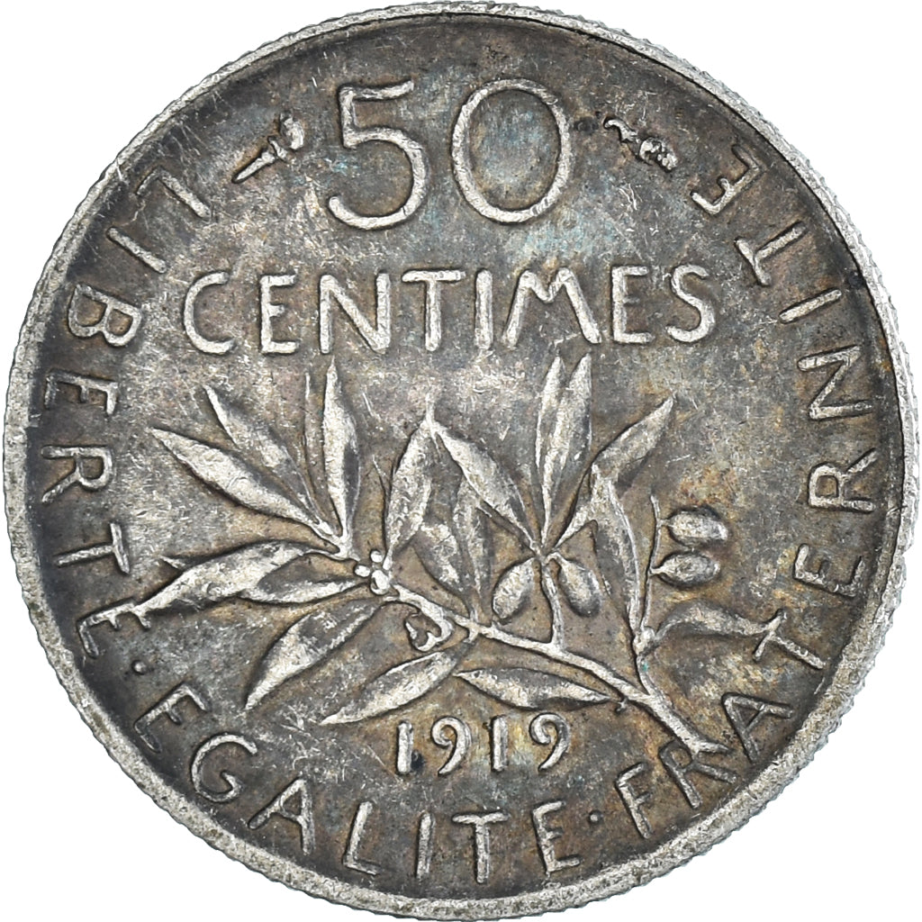 Monnaie, France, 50 Centimes, 1919