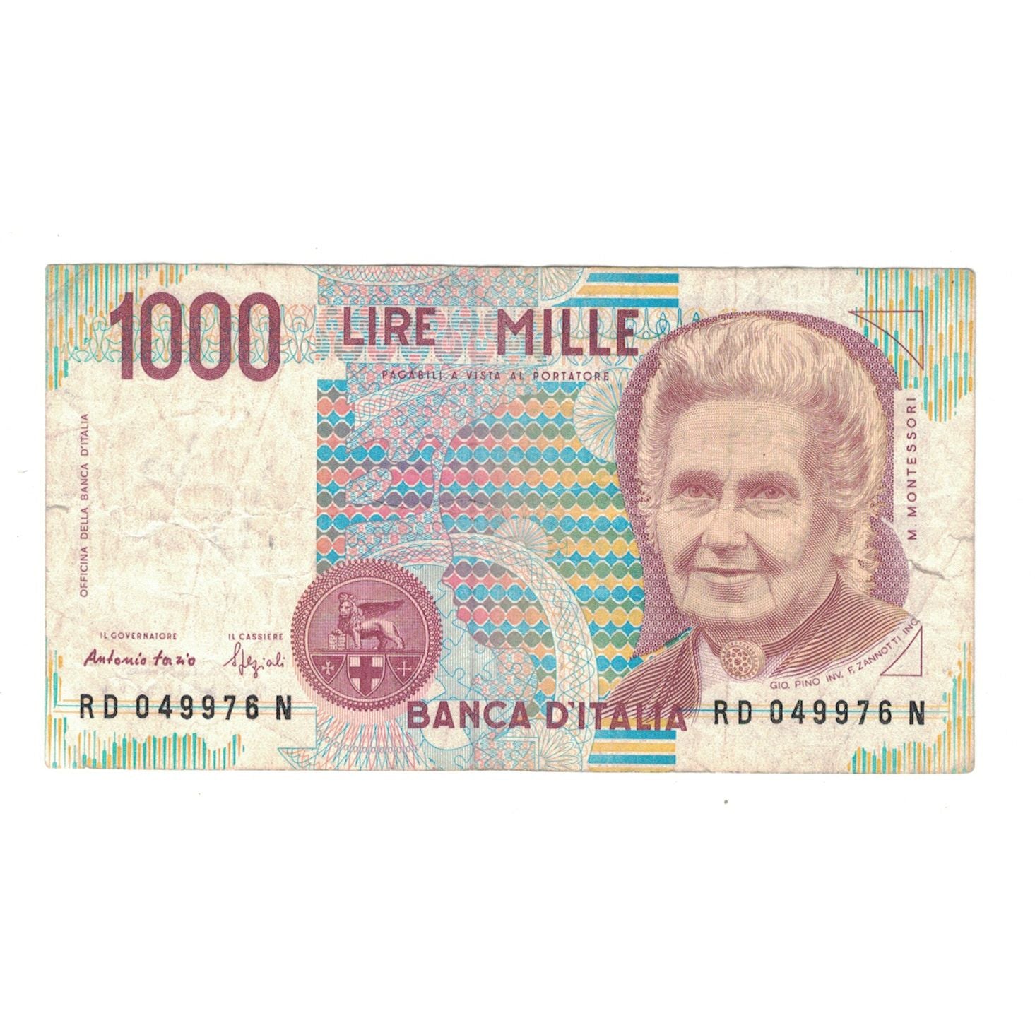 Banknot, Włochy, 1000 Lire, 1990, 1990-10-03, KM:114b, EF(40-45)