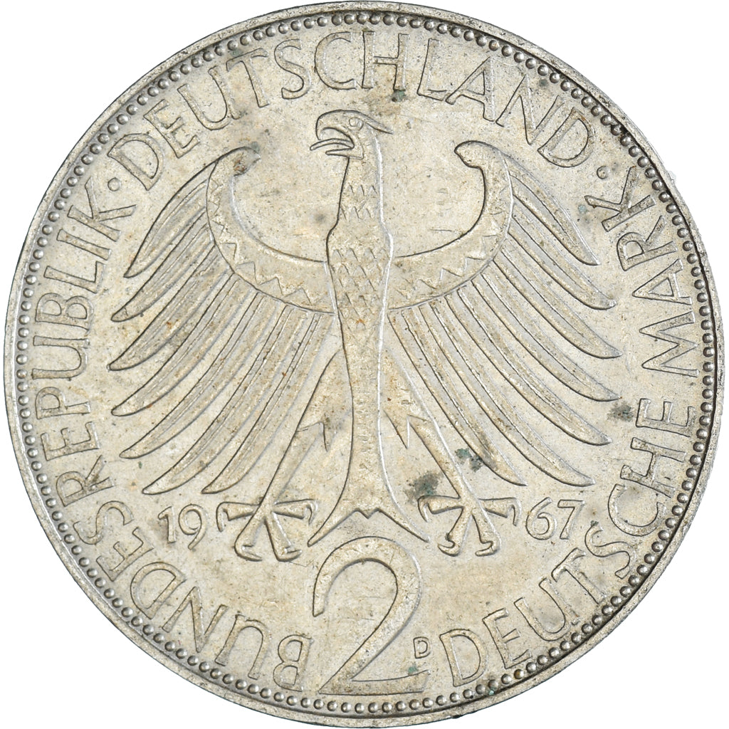 Münze, Deutschland, 2 Mark, 1967