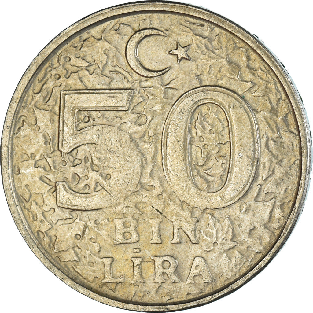 Moneta, Turcja, 50000 Lira, 50 Bin Lira, 2000