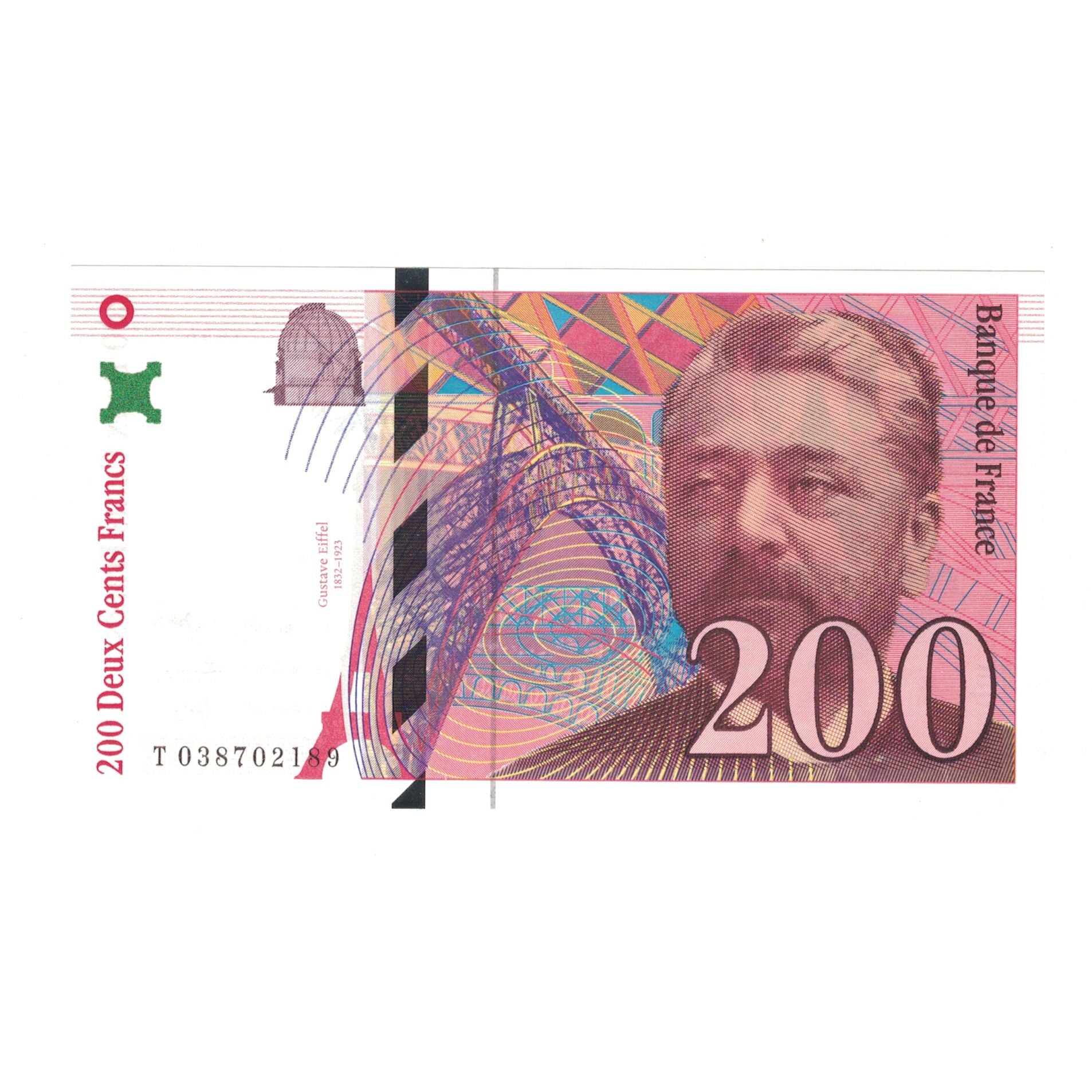 Frankrijk, 200 Francs, Eiffel, 1996, T038702189, NIEUW, Fayette:75.3a, KM:159b