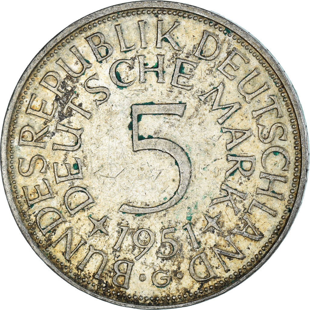 Moneta, Niemcy, 5 Mark, 1951