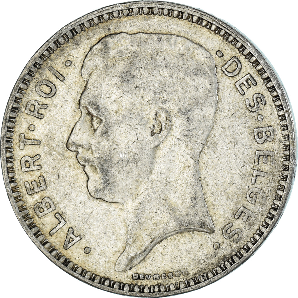 Moneda, Bélgica, 20 Francs, 20 Frank, 1934