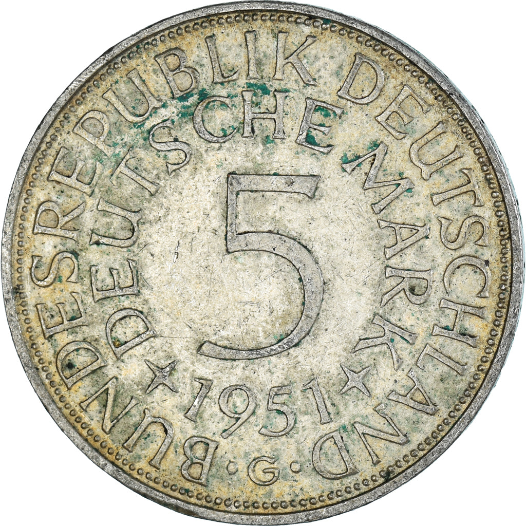 Moneta, Niemcy, 5 Mark, 1951