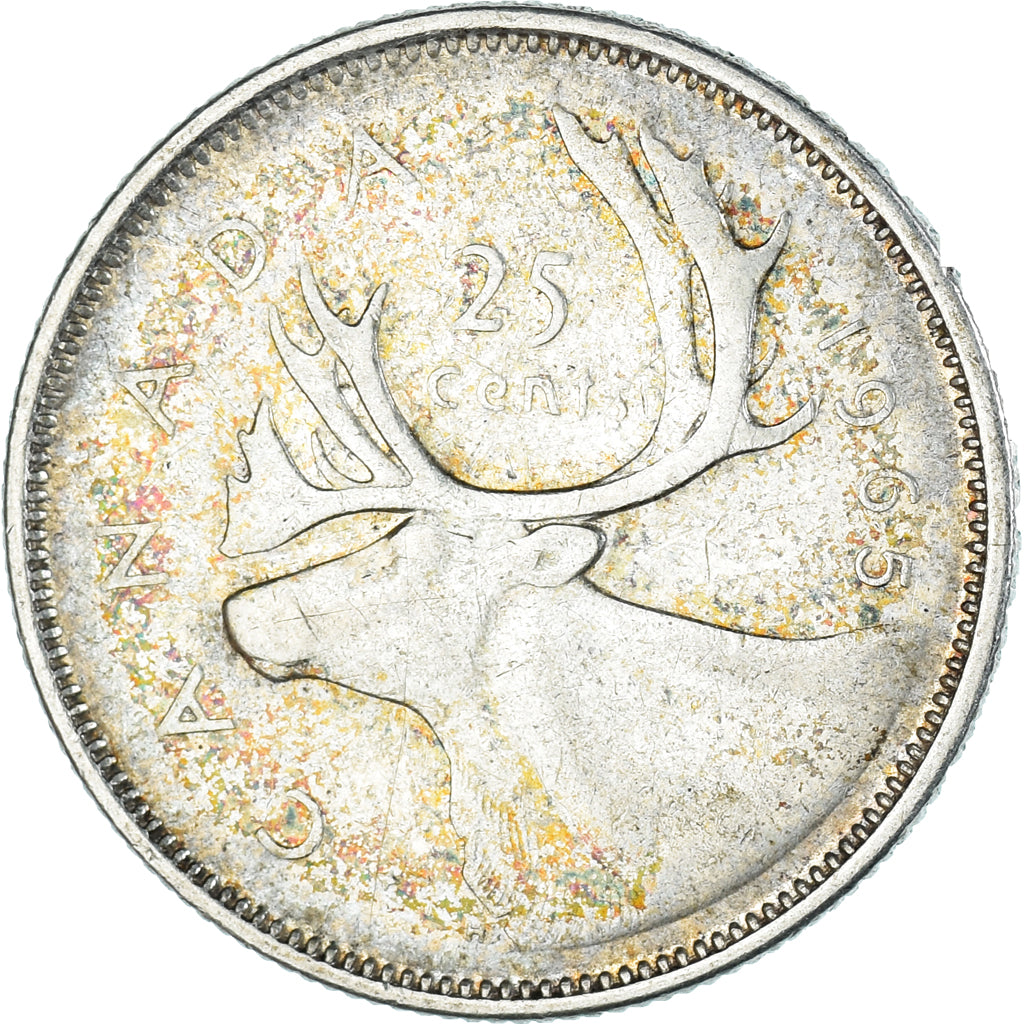 Moneta, Canada, 25 Cents, 1965