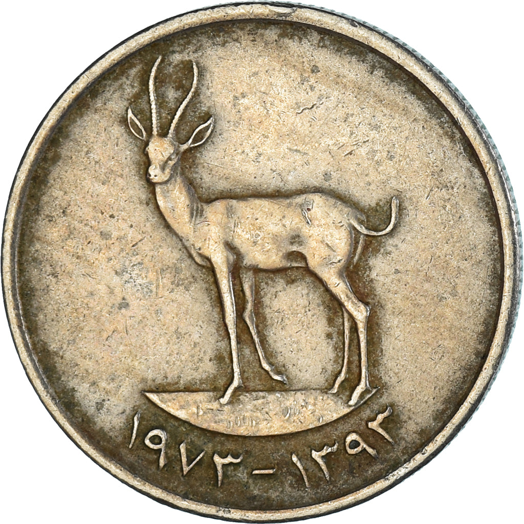 Münze, United Arab Emirates, 25 Fils, 1973