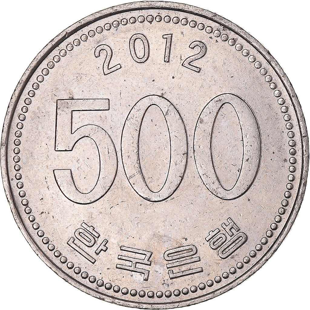 Monnaie, Corée, 500 Won, 2012