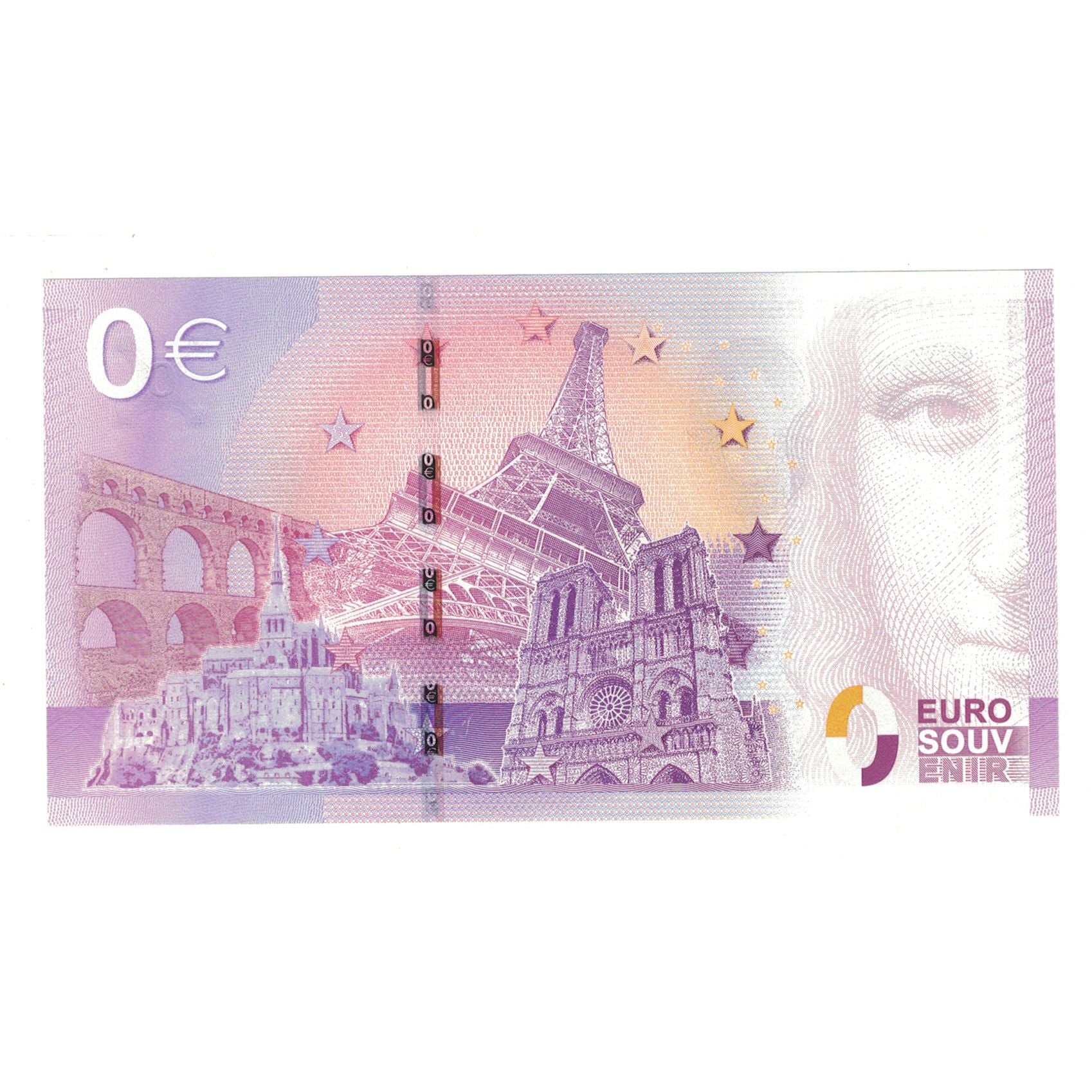 Francja, Tourist Banknote - 0 Euro, 2015, UECX001146, CENTRE DE REINTRODUCTION