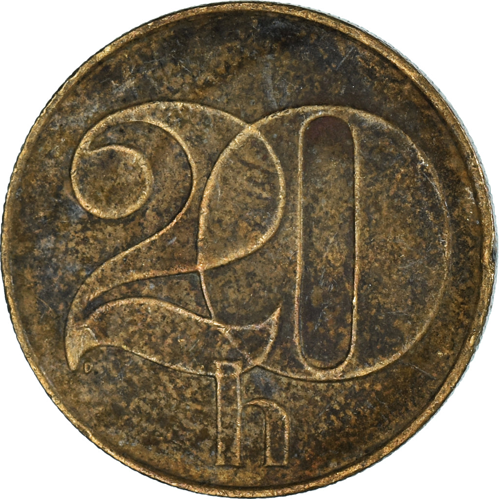 Moneda, Checoslovaquia, 20 Haleru, 1992