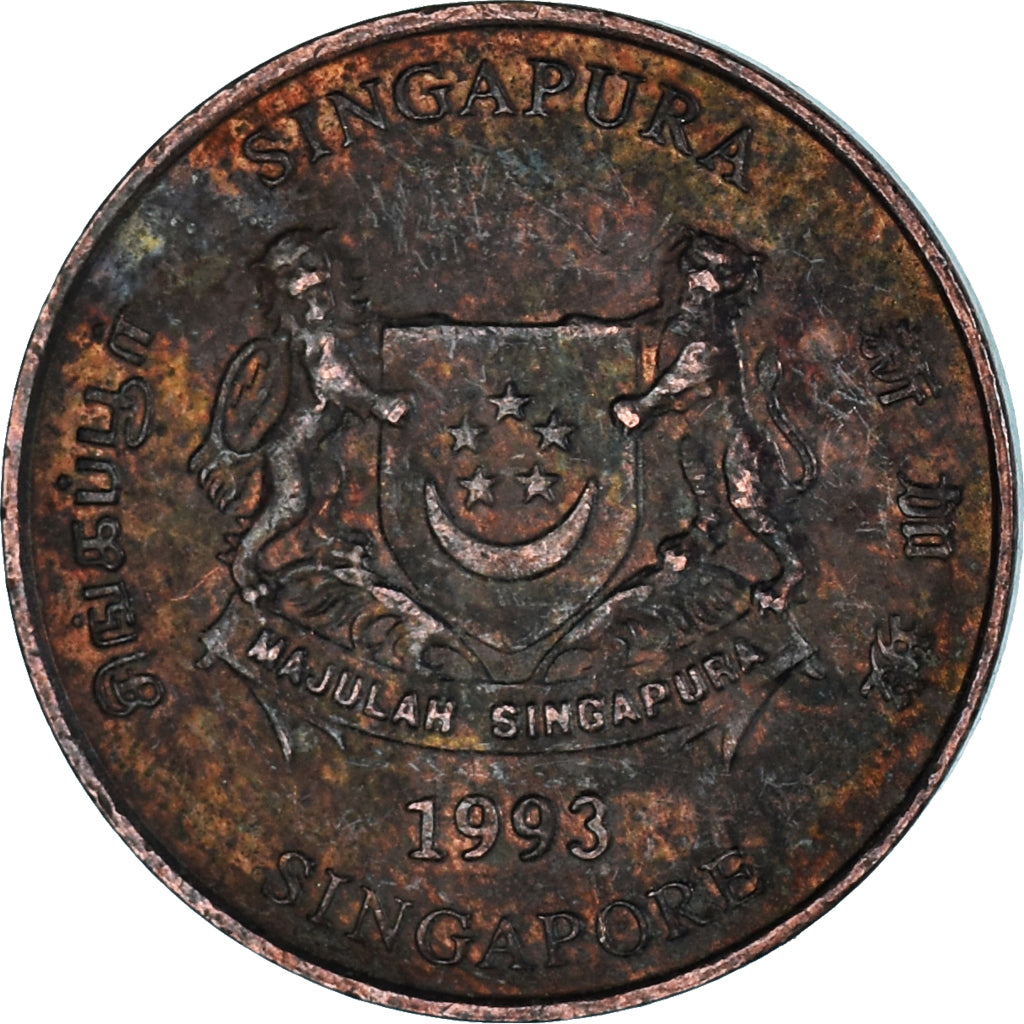 Moeda, Singapura, Cent, 1993
