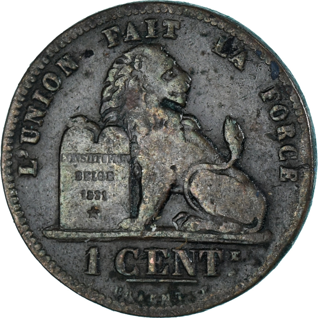 Moeda, Bélgica, Centime, 1876
