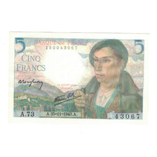 France, 5 Francs, Berger, 1943, A.73, UNC(63), Fayette:F05.4, KM:98a