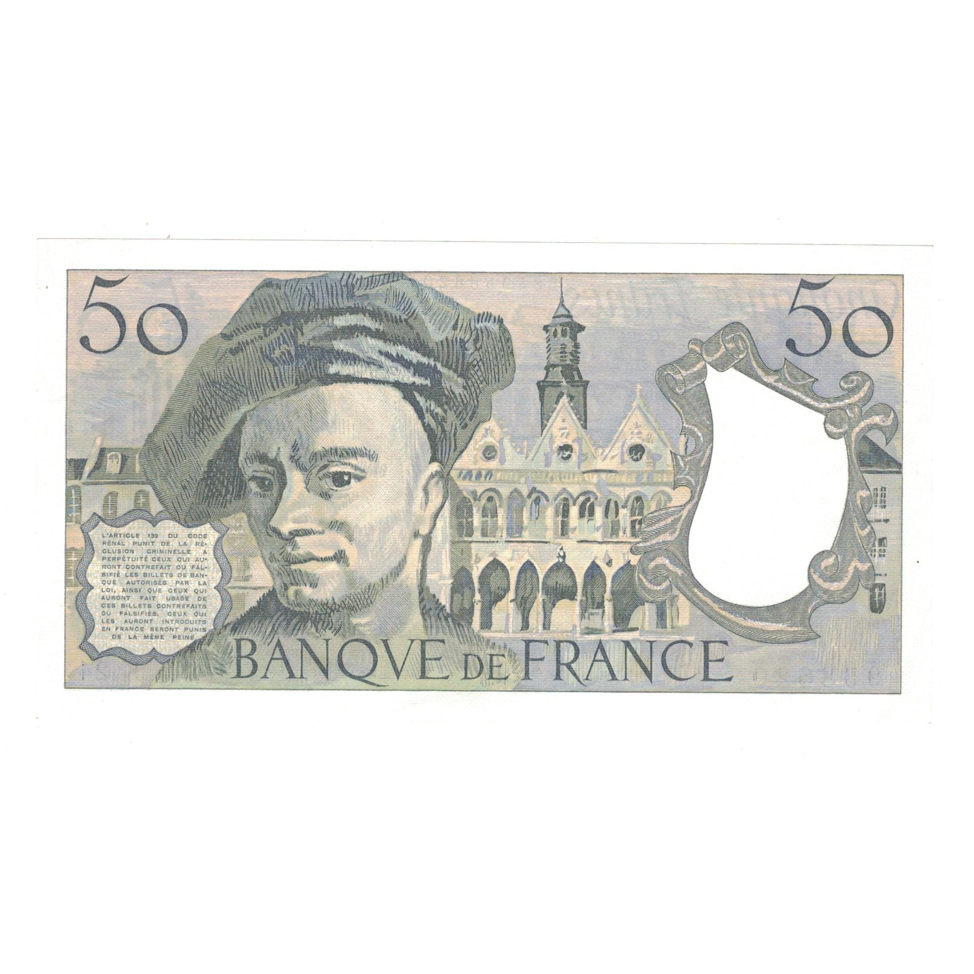 Francia, 50 Francs, Quentin de La Tour, 1981, K.24, SC, Fayette:67.7, KM:152b