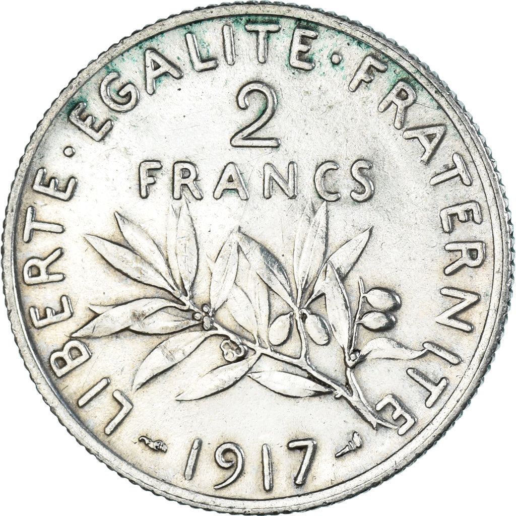 Coin, France, 2 Francs, 1917