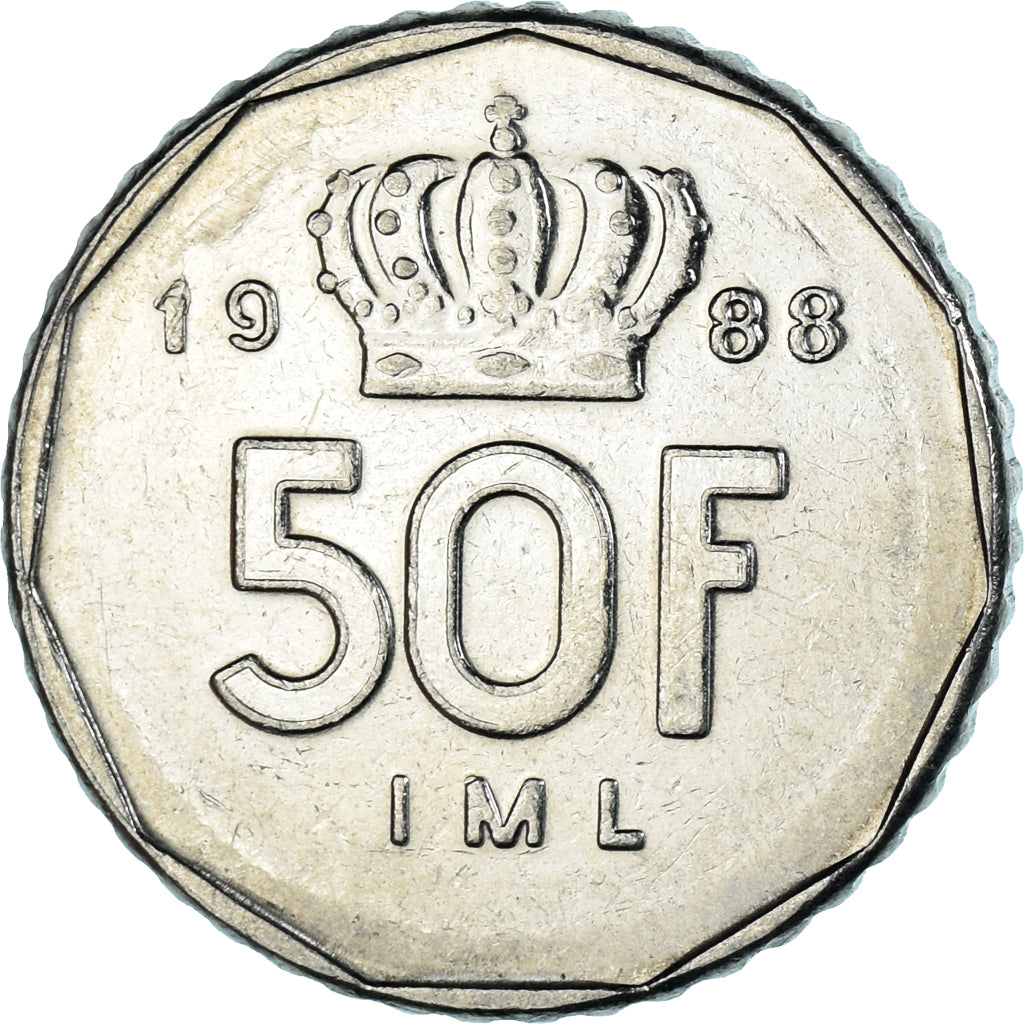 Moneta, Lussemburgo, 50 Francs, 1988