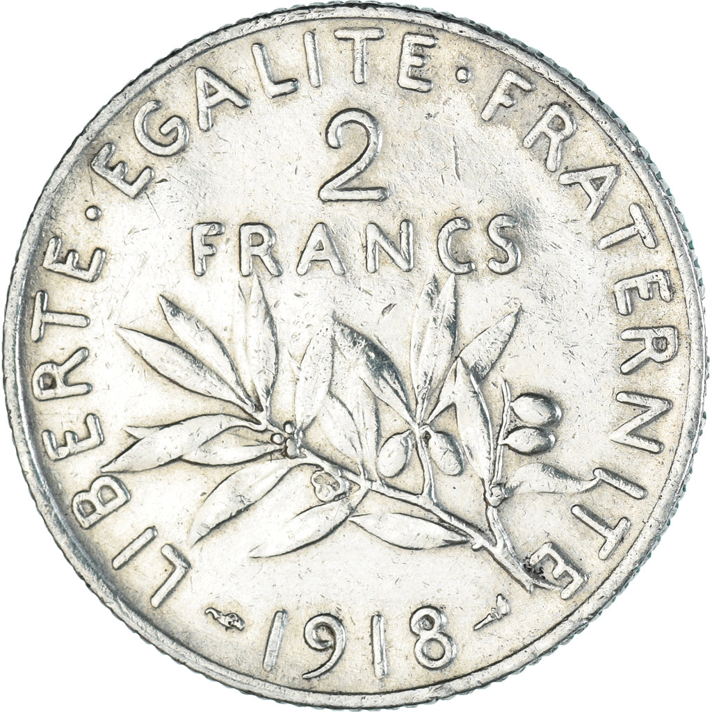 Coin, France, 2 Francs, 1918