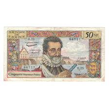 France, 50 Nouveaux Francs, Henri IV, 1960, O.25, EF(40-45), Fayette:58.3