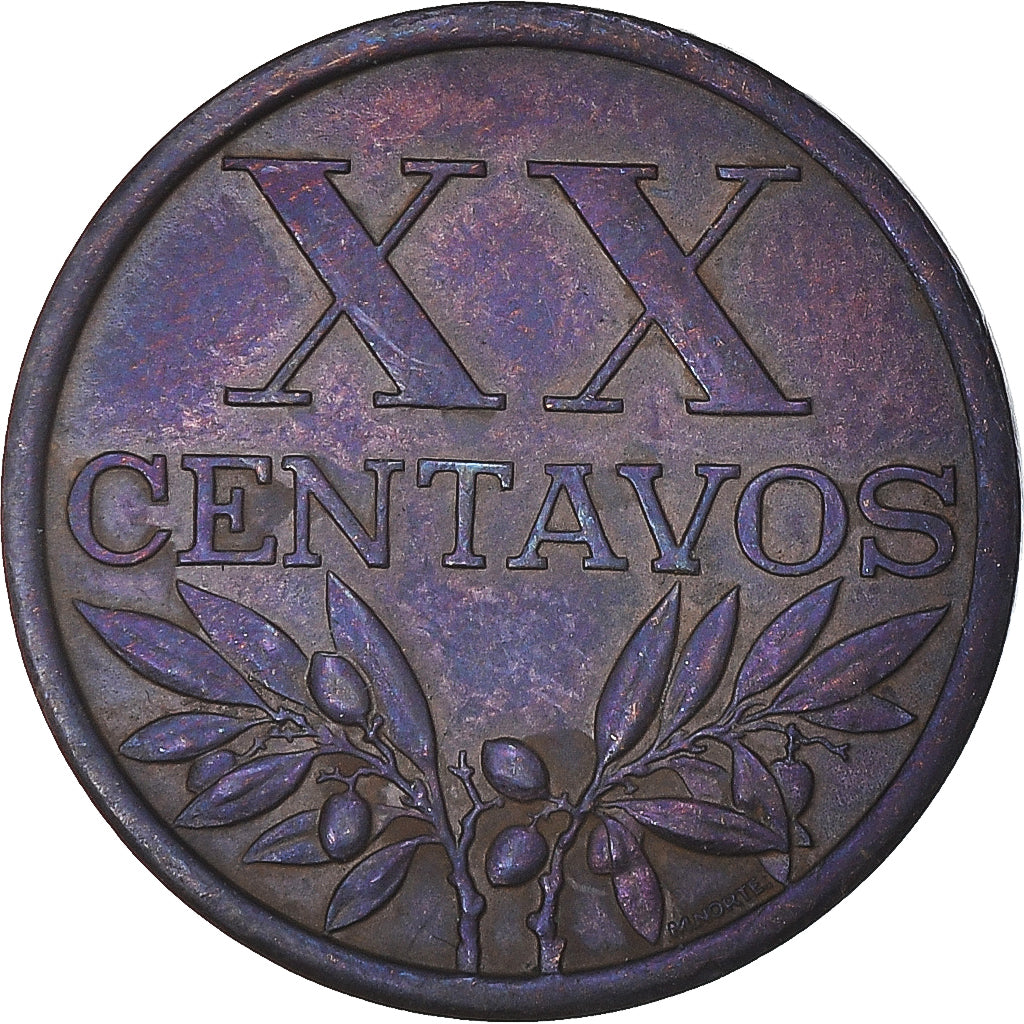 Moneta, Portugal, 20 Centavos, 1962