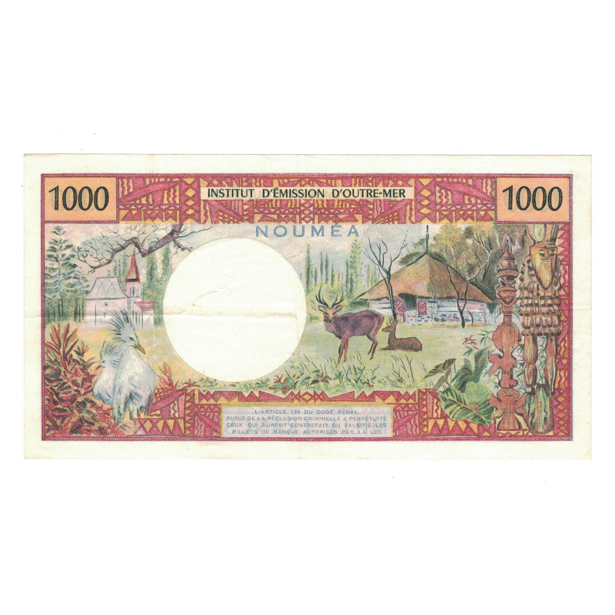 Billet, Nouvelle-Calédonie, 1000 Francs, NOUMÉA, KM:64a, TTB