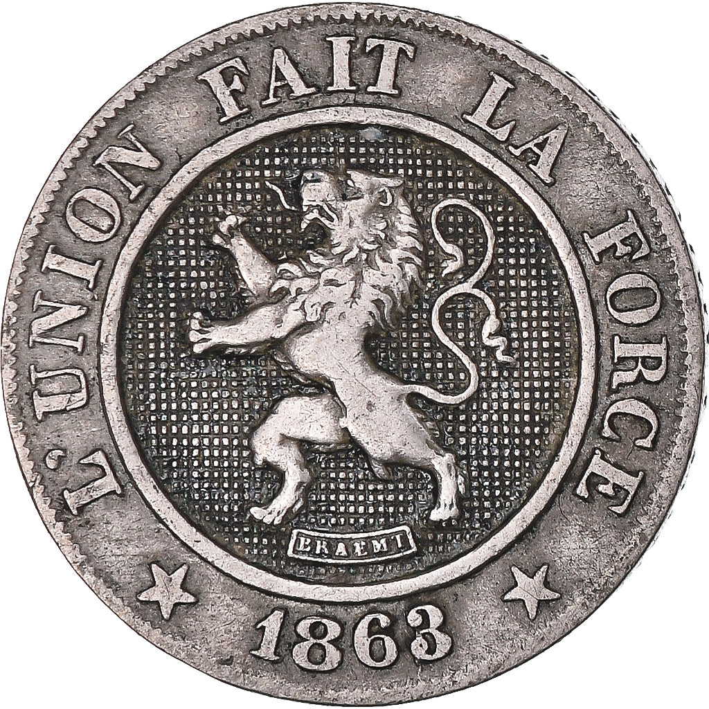 Coin, Belgium, 10 Centimes, 1863