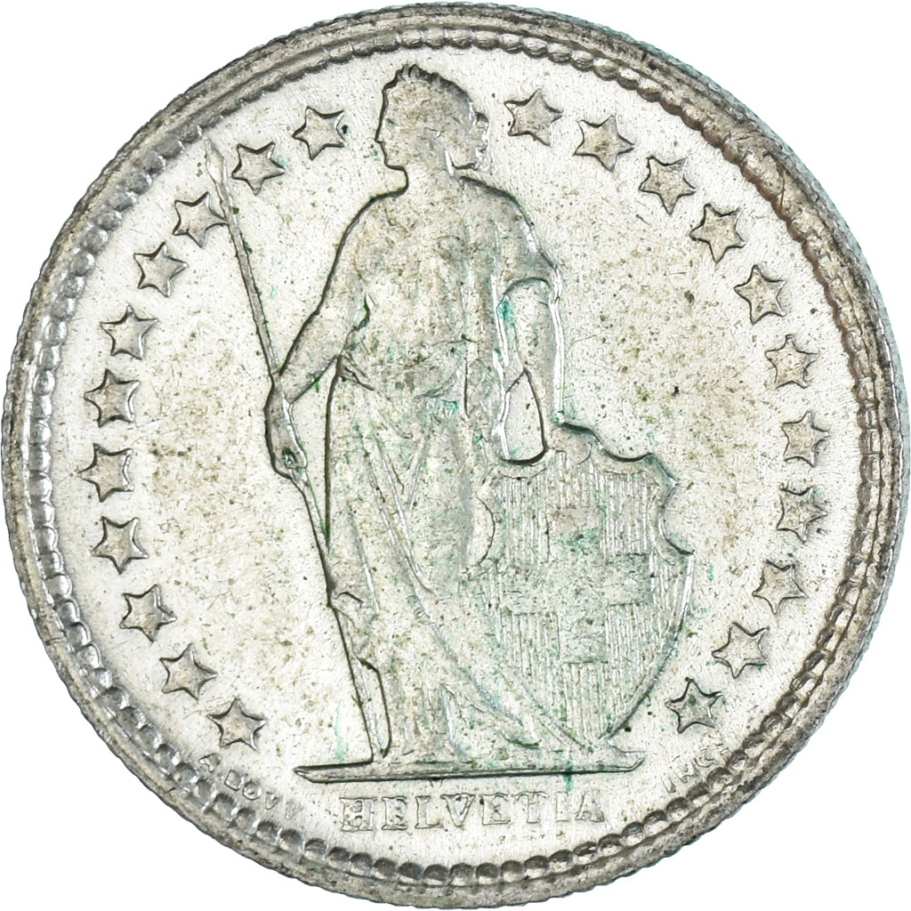 Münze, Schweiz, 1/2 Franc, 1959