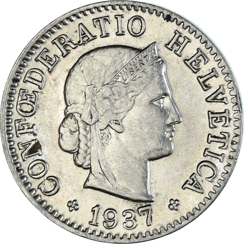 Moneta, Svizzera, 5 Rappen, 1937