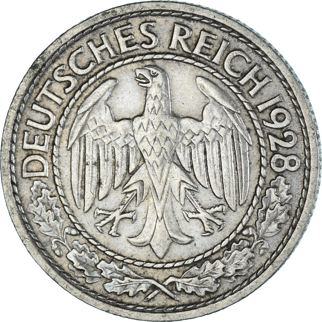 Coin, Germany, 50 Reichspfennig, 1928