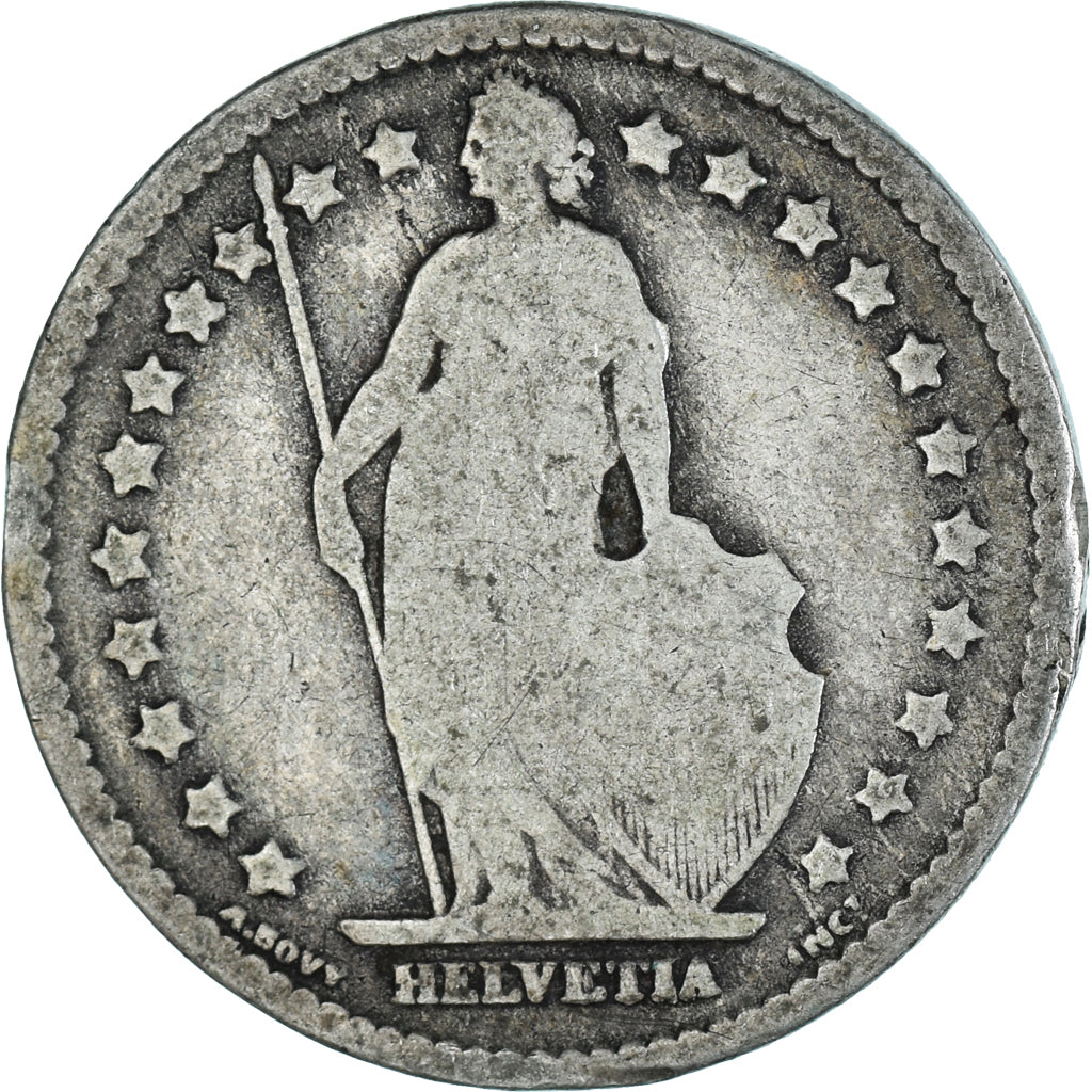 Monnaie, Suisse, Franc, 1876