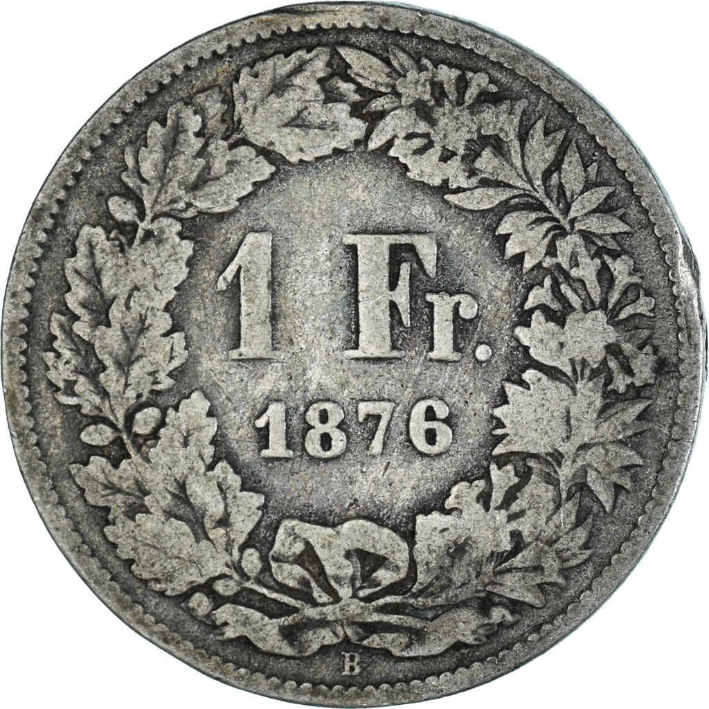 Monnaie, Suisse, Franc, 1876