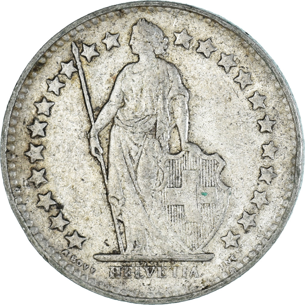 Moneda, Suiza, 1/2 Franc, 1948