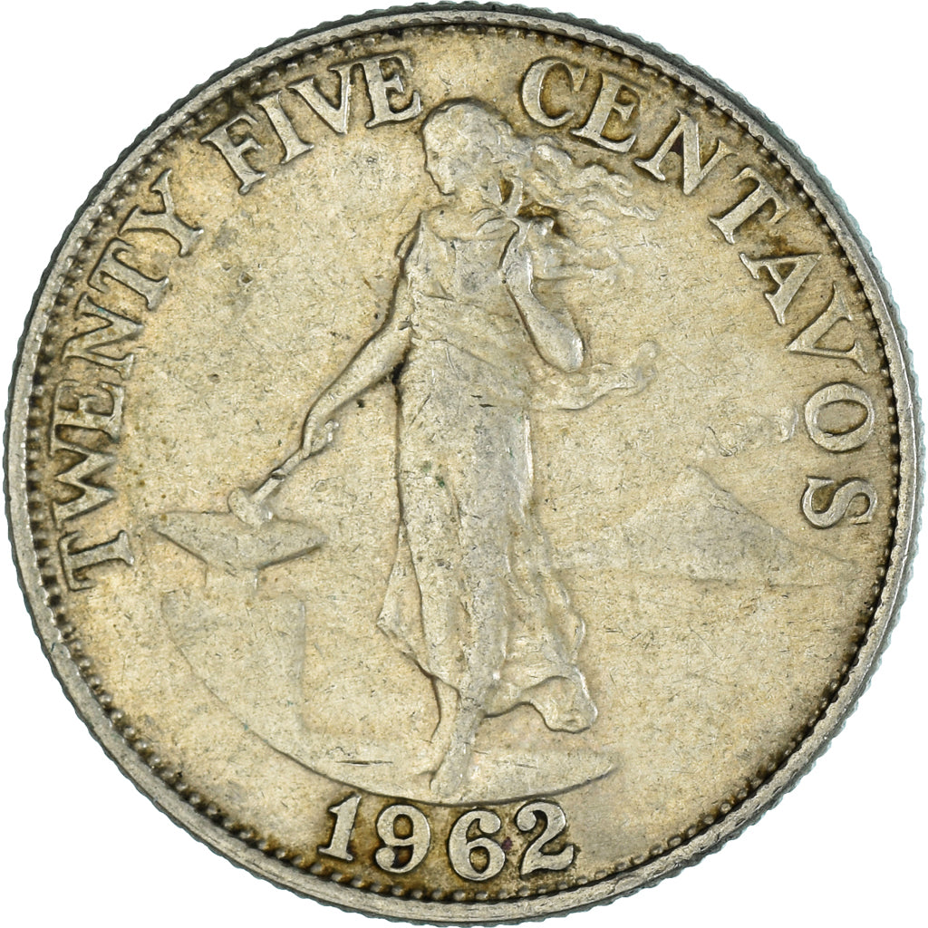 Monnaie, Philippines, 25 Centavos, 1962