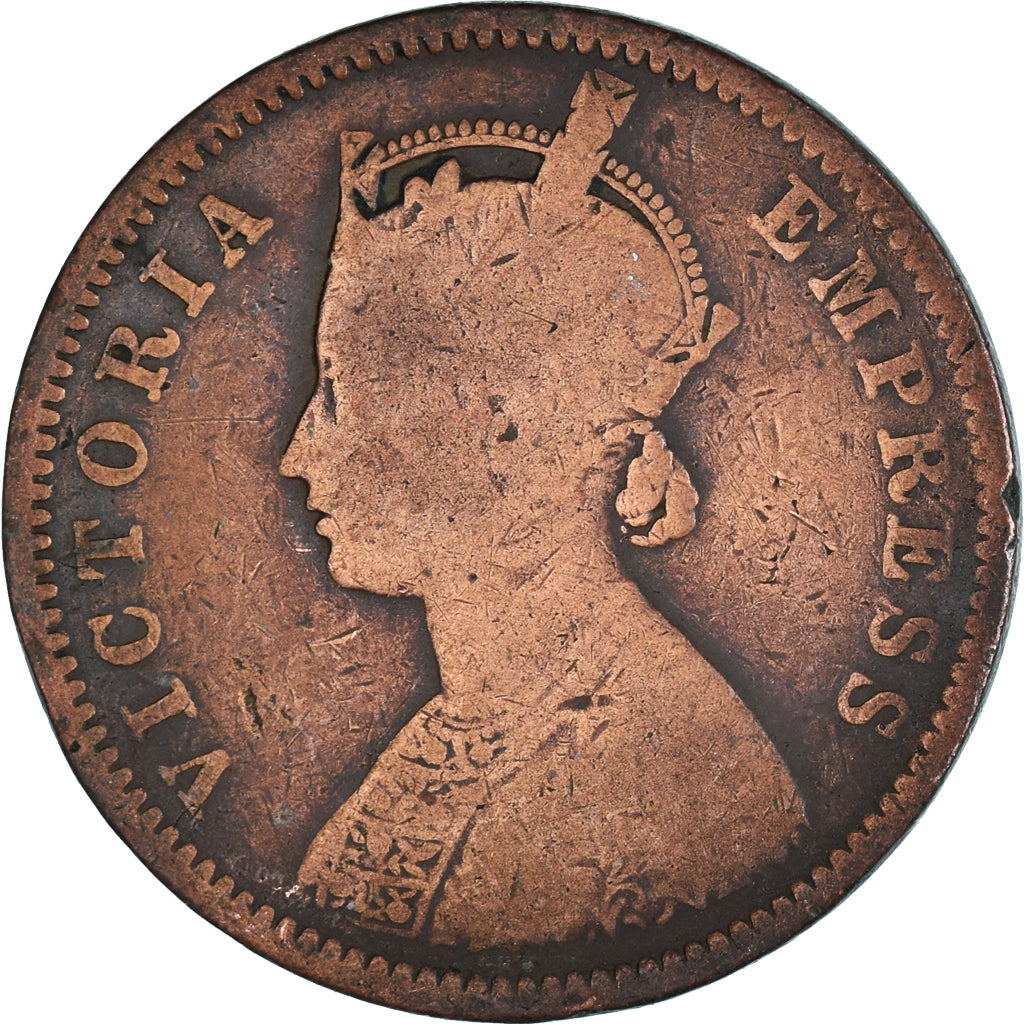 Coin, India, 1/4 Anna, 1889