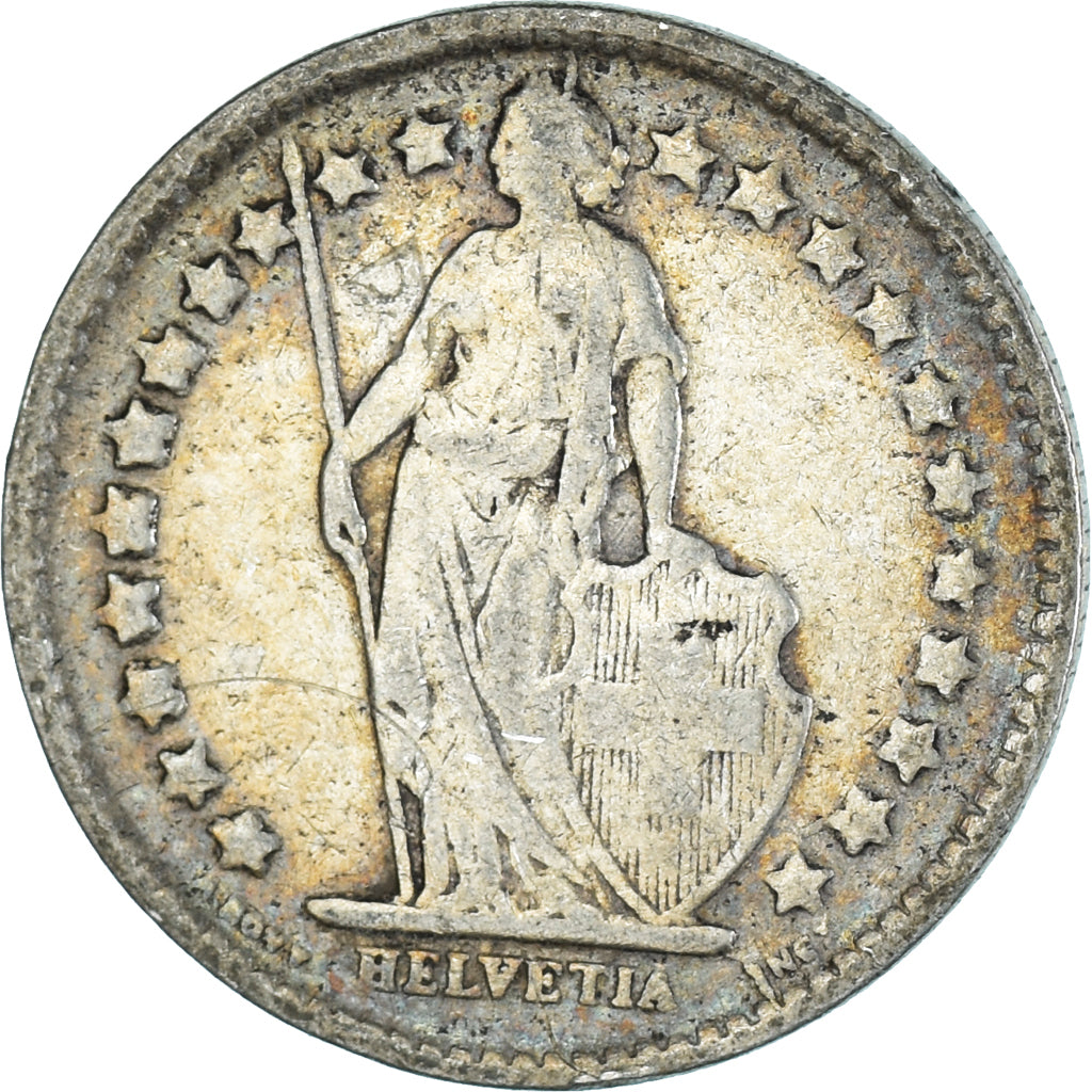 Munten, Zwitserland, 1/2 Franc, 1920