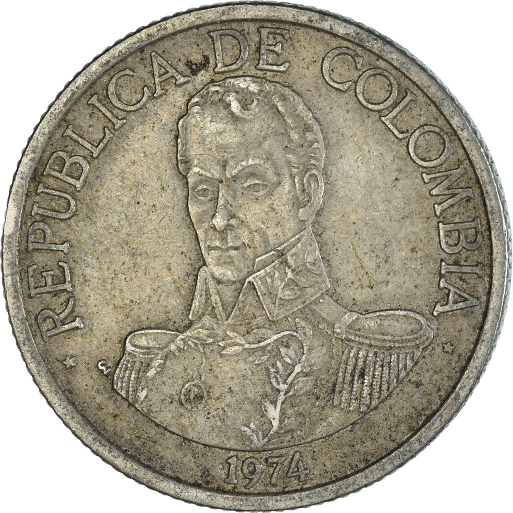 Moneta, Colombia, Peso, 1974