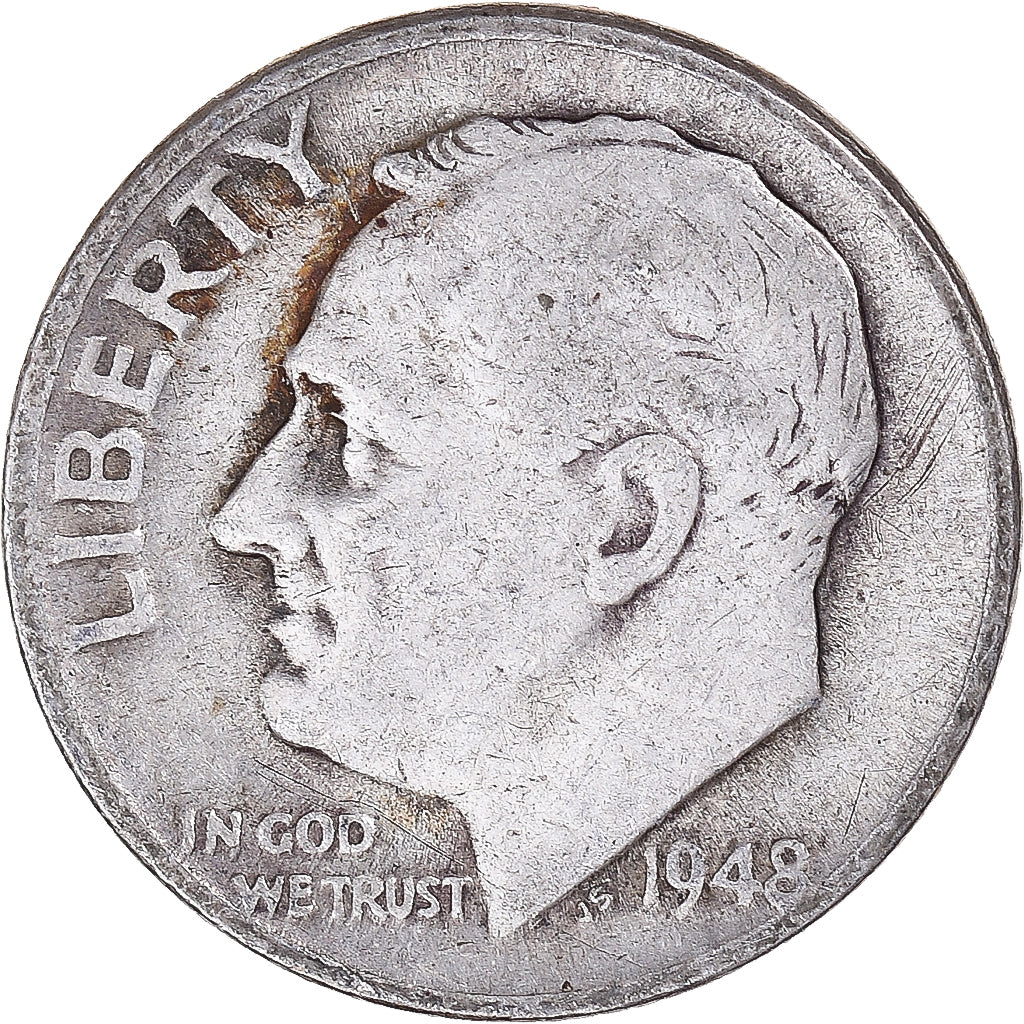 Münze, Vereinigte Staaten, Dime, 1948