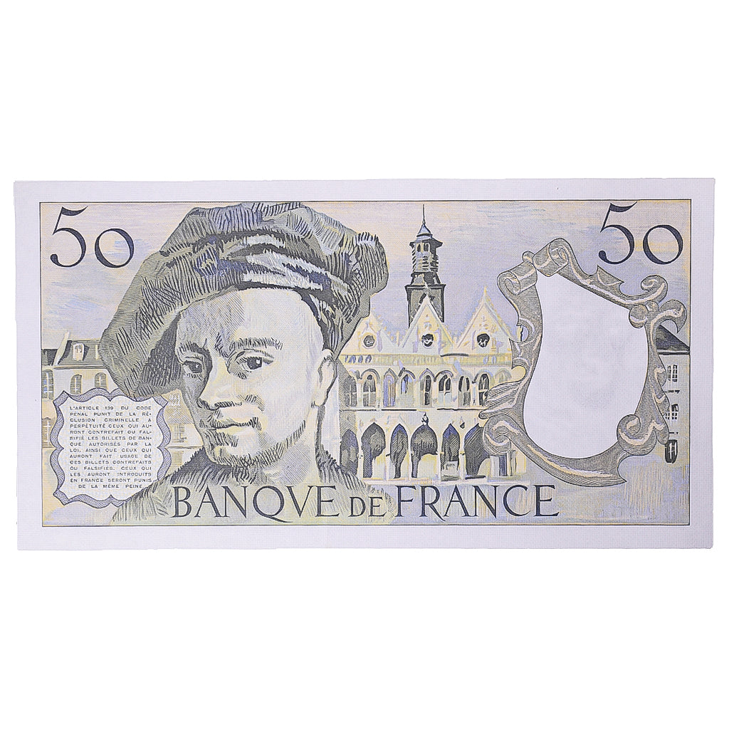 Francja, 50 Francs, Quentin de La Tour, 1983, K.31, UNC(65-70), Fayette:67.9