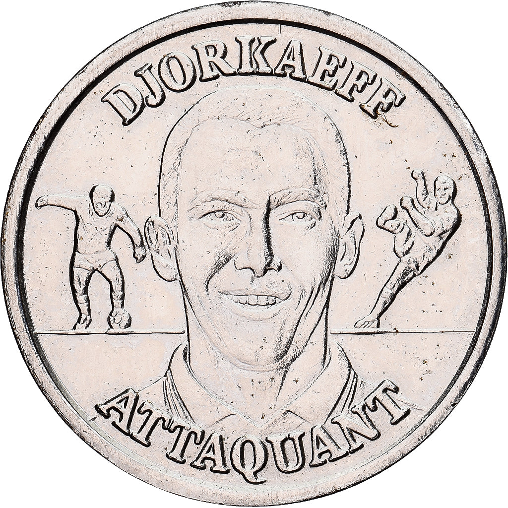 France, Token, Equipe de France de Football, Djorkaeff, Attaquant, 1999, MS(63)
