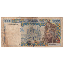 Banknote, West African States, 5000 Francs, KM:113Ad, VF(20-25)