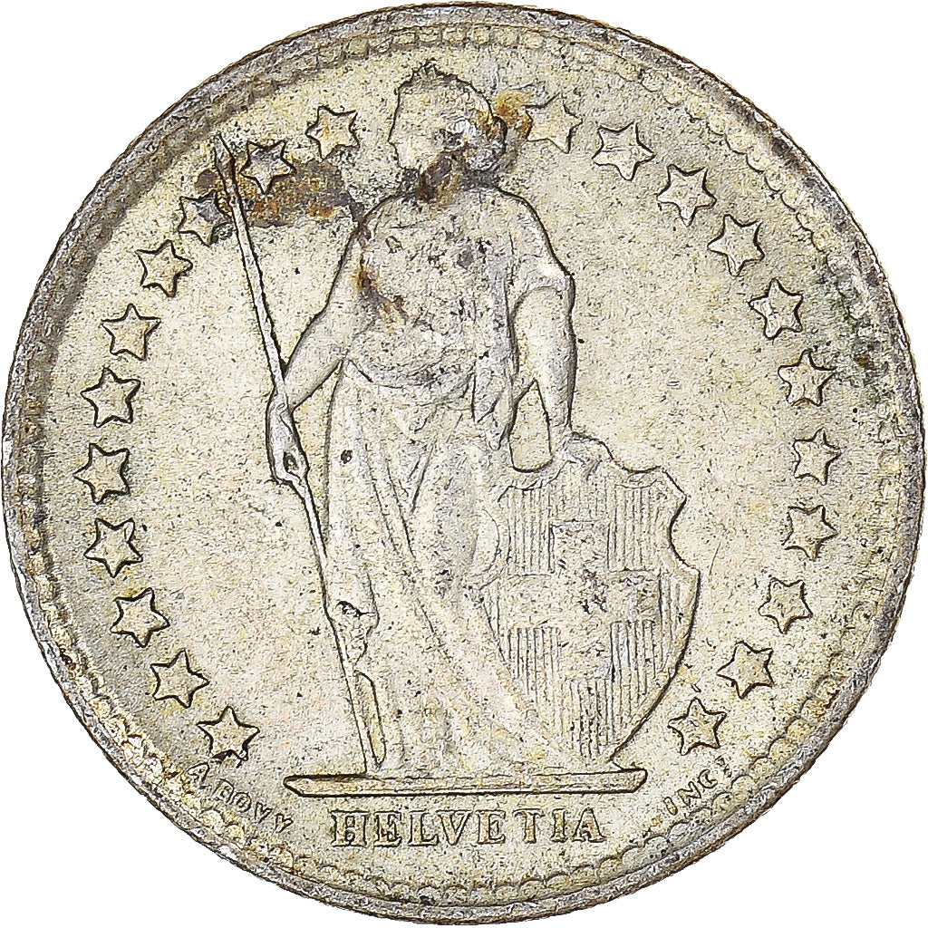 Münze, Schweiz, 1/2 Franc, 1962