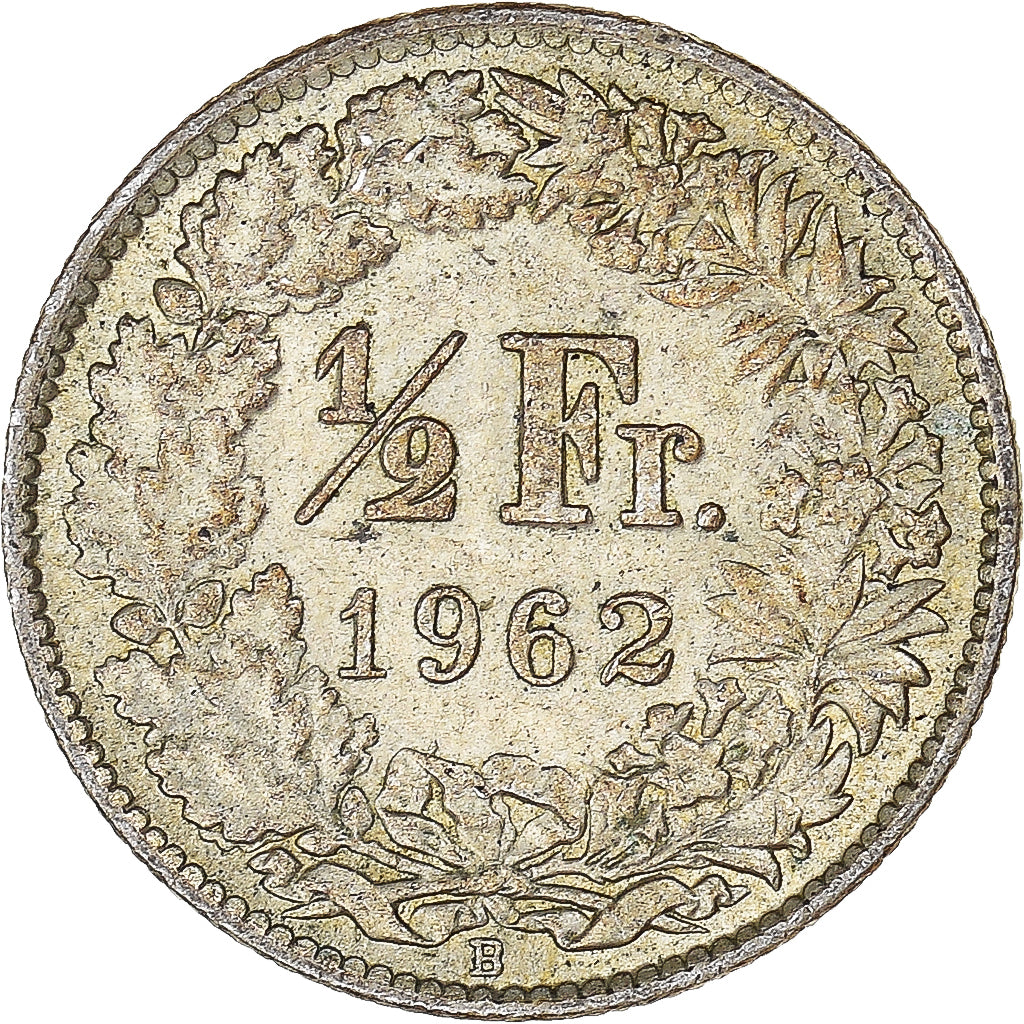 Münze, Schweiz, 1/2 Franc, 1962