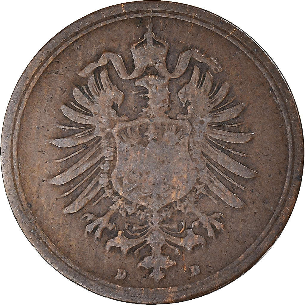 Moneta, NIEMCY - IMPERIUM, Pfennig, 1876