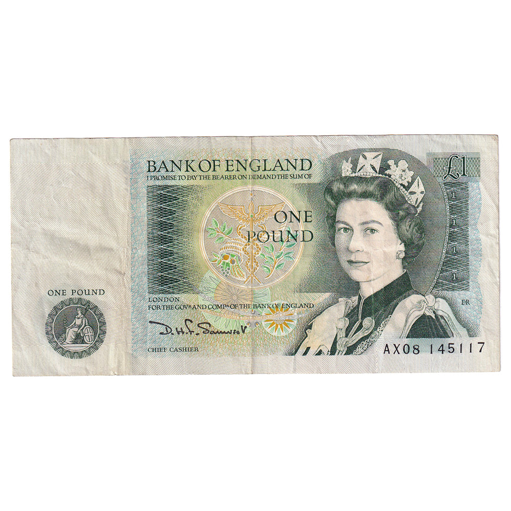 Geldschein, Großbritannien, 1 Pound, KM:377b, SS