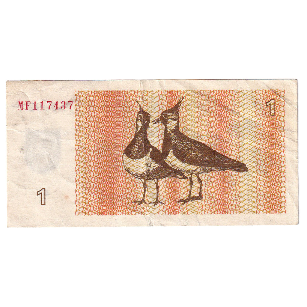 Billet, Lituanie, 1 (Talonas), 1992, KM:39, TTB