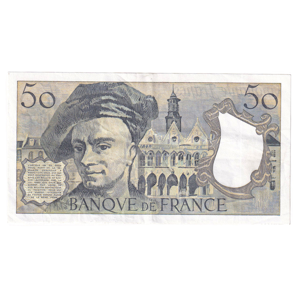 Francia, 50 Francs, Quentin de La Tour, 1986, Z.44, MBC, Fayette:67.12, KM:152b
