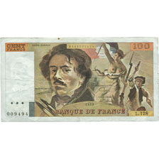 Frankrijk, 100 Francs, Delacroix, 1988, L.128, TTB, Fayette:69.12