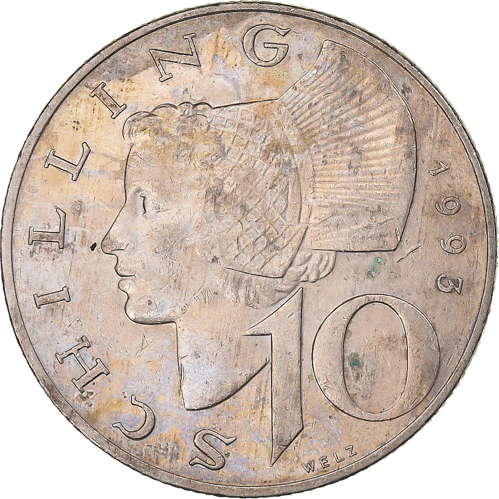 Monnaie, Autriche, 10 Schilling, 1993