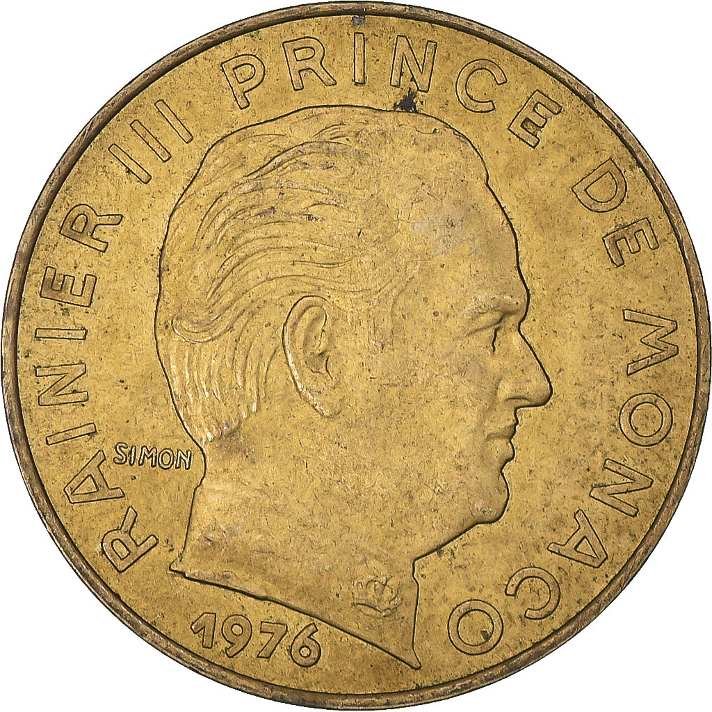 Moeda, Mónaco, 20 Centimes, 1976