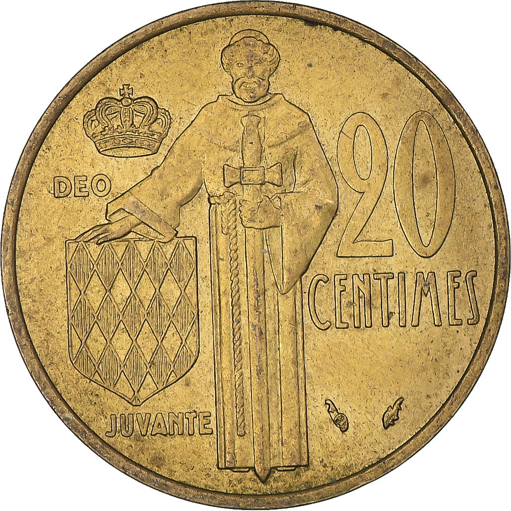 Moeda, Mónaco, 20 Centimes, 1976